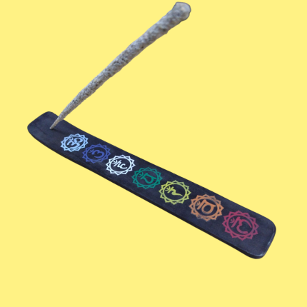 Tabla porta incienso diseño 7 chacras. valor cu