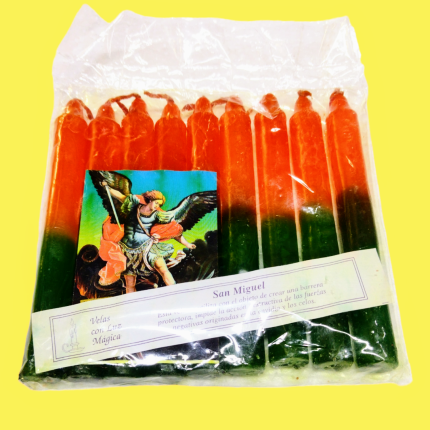 Vela en novena pack de color y santos valor cu